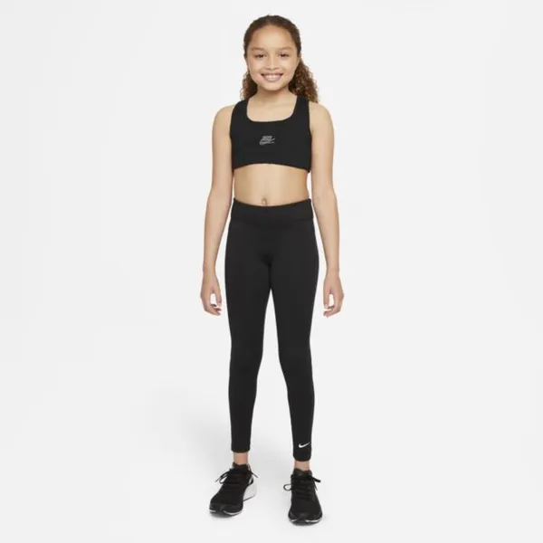 Legginsy dla dużych dzieci (dziewcząt) Nike Dri-FIT One - Czerń
