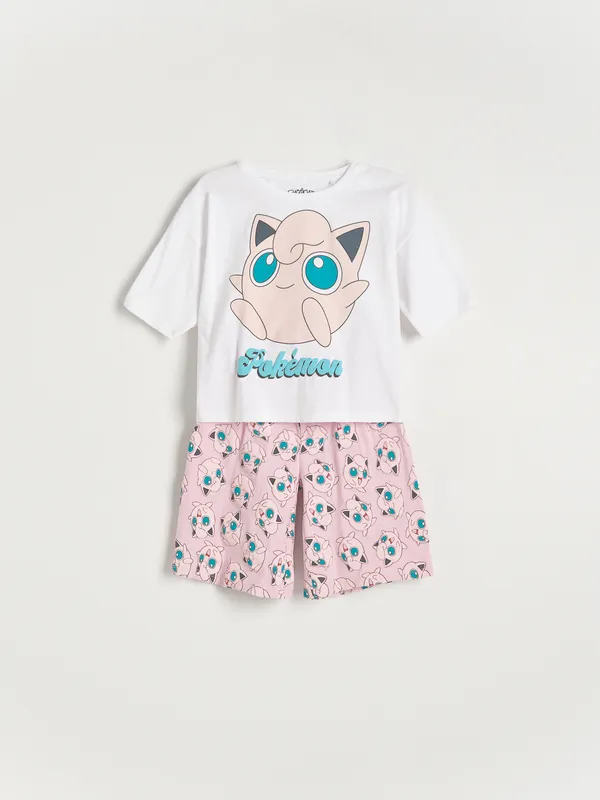 Piżama dwuczęściowa Pokémon - Różowy