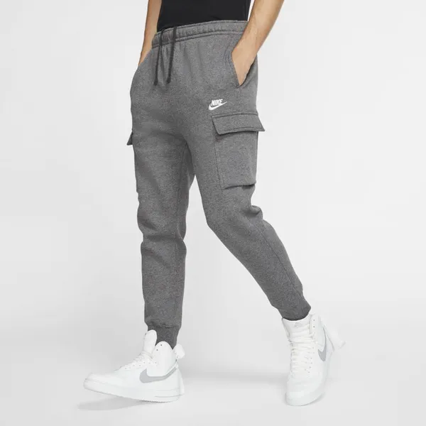 Męskie spodnie cargo Nike Sportswear Club Fleece - Czerń