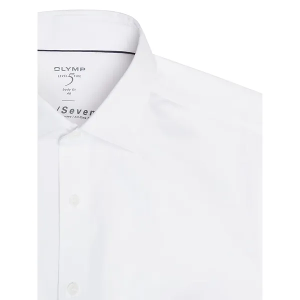 OLYMP Level Five Koszula biznesowa o kroju slim fit z dżerseju z bardzo długim rękawem