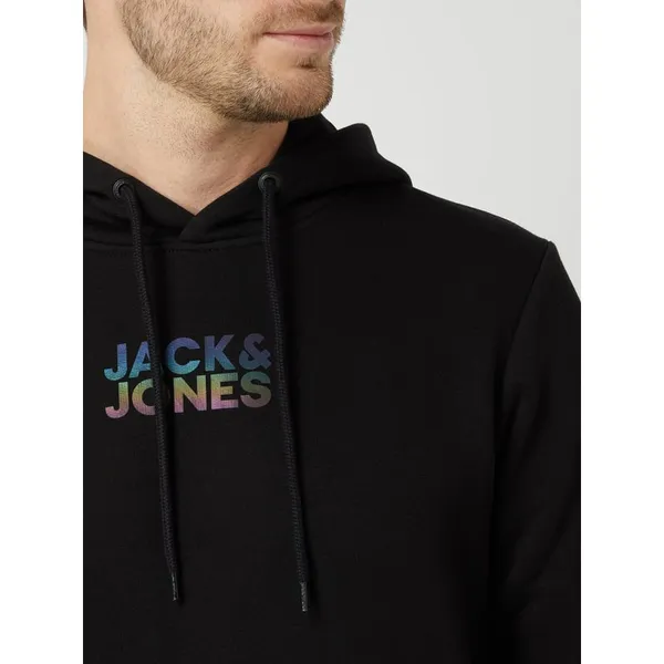 Jack & Jones Bluza z kapturem z detalami z logo model ‘Cloud’