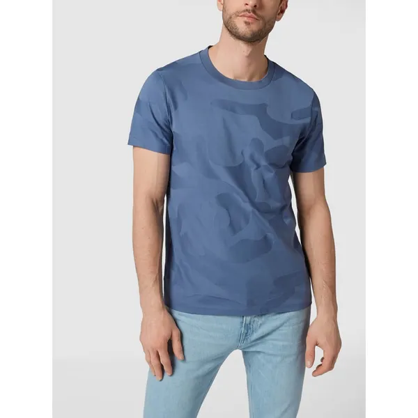 BOSS T-shirt z fakturowanym wzorem model ‘Tiburt 229’