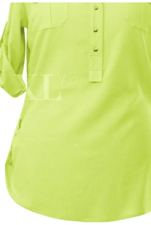 Limonkowa bluzka wizytowa IDA