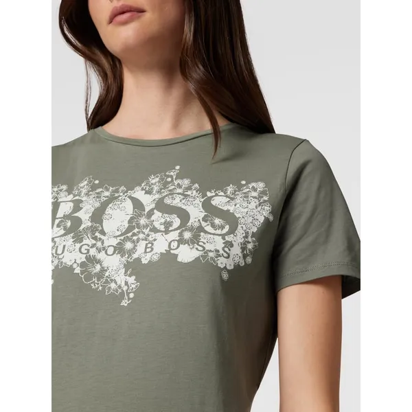 BOSS Casualwear T-shirt z nadrukiem z logo model ‘Elogo’