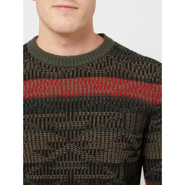 BOSS Casualwear Sweter z dodatkiem wełny z alpaki model ‘Kwolf’