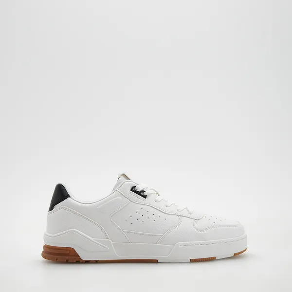 Sneakersy z kontrastową wstawką - Biały