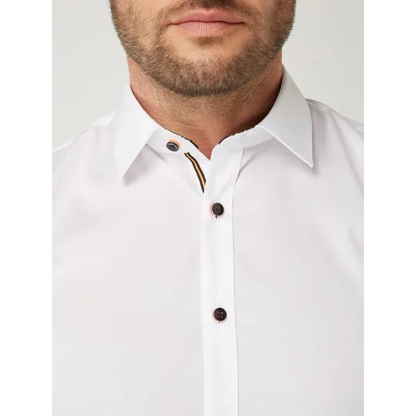 OLYMP No. Six Koszula biznesowa o kroju super slim fit z popeliny