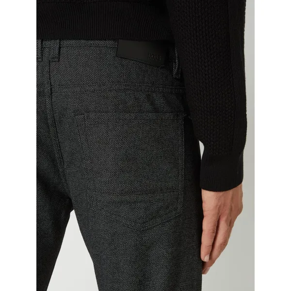 BOSS Spodnie o kroju slim fit z dodatkiem streczu model ‘Delaware’