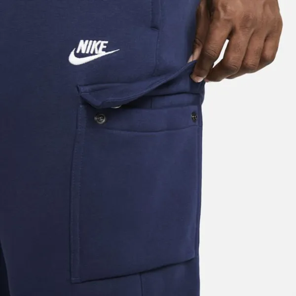 Męskie spodnie cargo Nike Sportswear Club Fleece - Niebieski