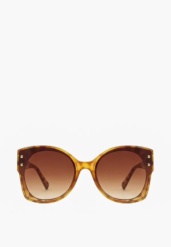 Beżowe Okulary Przeciwsłoneczne Cillestra