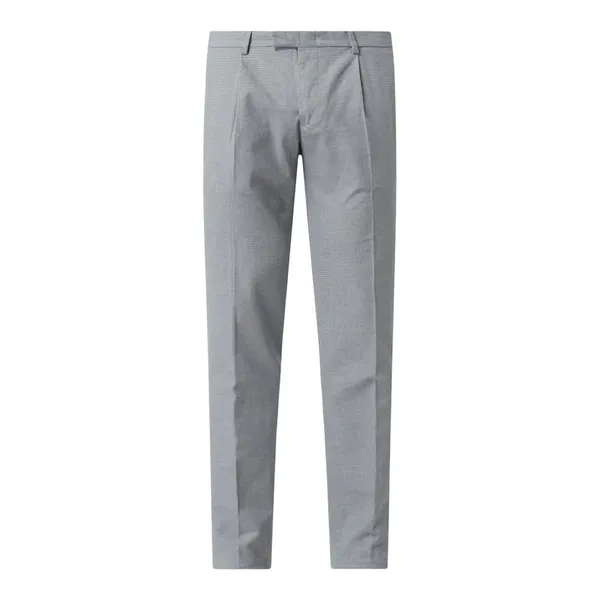 Tommy Hilfiger Spodnie z zakładkami w pasie o kroju slim fit z dodatkiem streczu model ‘Hampton’
