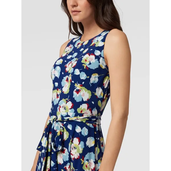 Lauren Ralph Lauren Długa sukienka bez rękawów z kwiatowym wzorem