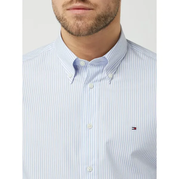 Tommy Hilfiger Tailored Koszula biznesowa o kroju slim fit z bawełny ekologicznej