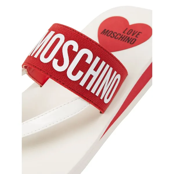Love Moschino Japonki z nadrukiem z logo