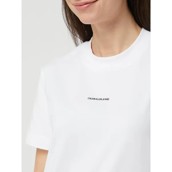 Calvin Klein Jeans Sukienka koszulowa z nadrukiem z logo
