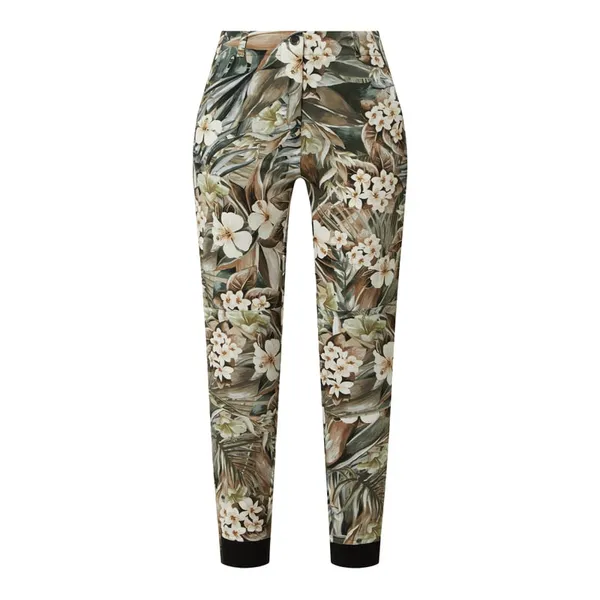 Cambio Spodnie cargo z kwiatowym wzorem model ‘Jules’