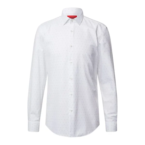 HUGO Koszula biznesowa o kroju slim fit z bawełny model ‘Kenno’