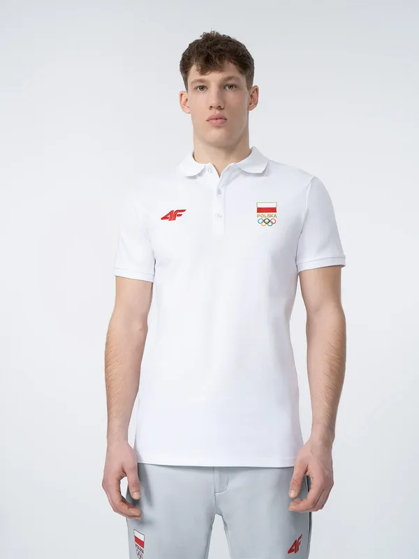 Koszulka polo regular męska Polska - Pekin 2022