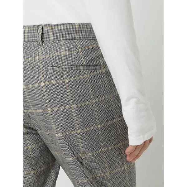 Strellson Spodnie do garnituru o kroju relaxed fit z mieszanki wełny model ‘Luc’