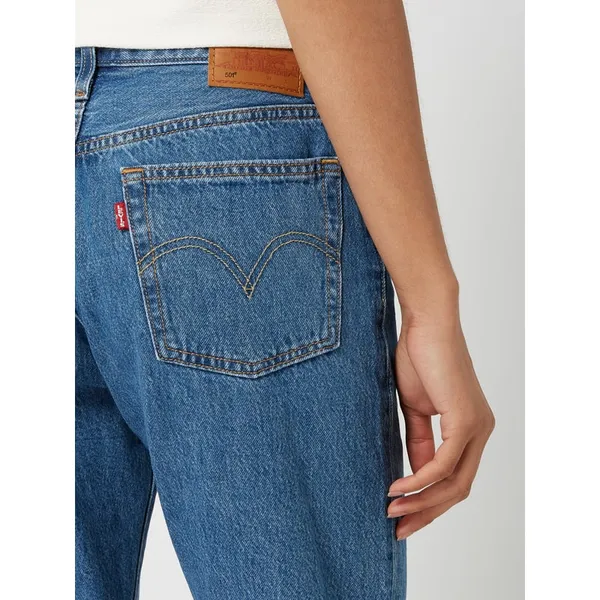 Levi's® Jeansy z wysokim stanem o kroju straight fit z bawełny model ‘501’