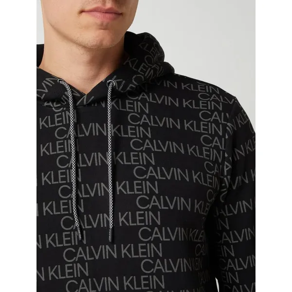 CK Calvin Klein Bluza z kapturem z bawełny ekologicznej