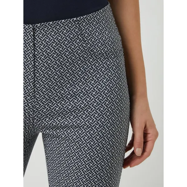 STEHMANN Spodnie capri z tkanym wzorem model ‘Loli’