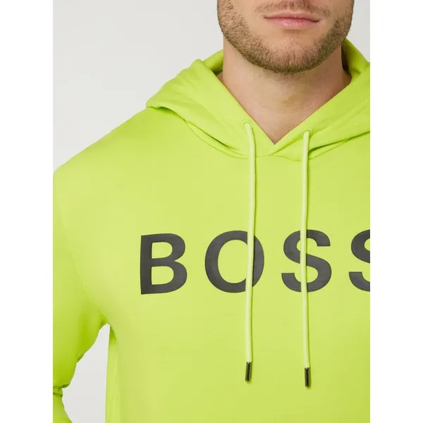 BOSS Bluza z kapturem z nadrukiem z logo model ‘Seeger’