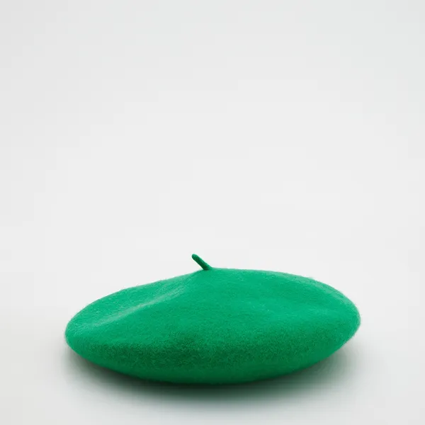 Wełniany beret - Zielony