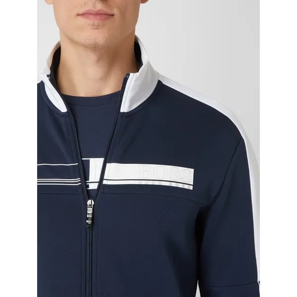 BOSS Athleisurewear Bluza rozpinana z logo model ‘Skaz’