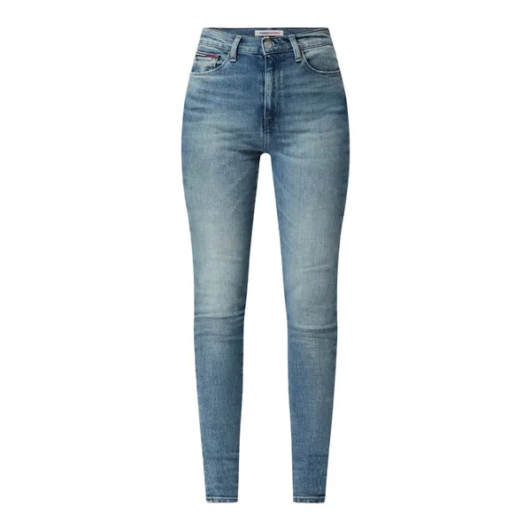 Tommy Jeans Jeansy z wysokim stanem o kroju super skinny fit z dodatkiem streczu model ‘Sylvia’