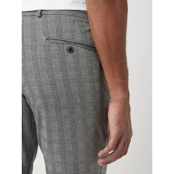 MCNEAL Spodnie sportowe ze wzorem w kratę glencheck model ‘Watson’