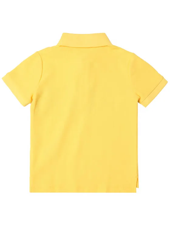 Calvin Klein Jeans Polo Stamp Logo IB0IB00379 Żółty Regular Fit