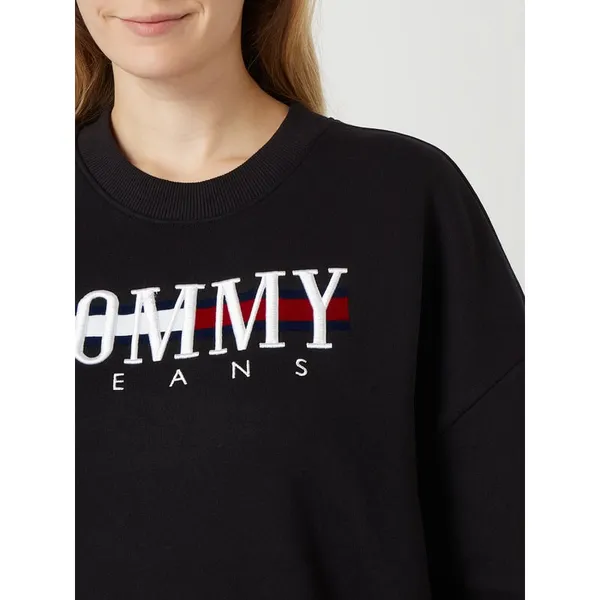 Tommy Jeans Sukienka z dzianiny dresowej z nadrukiem z logo