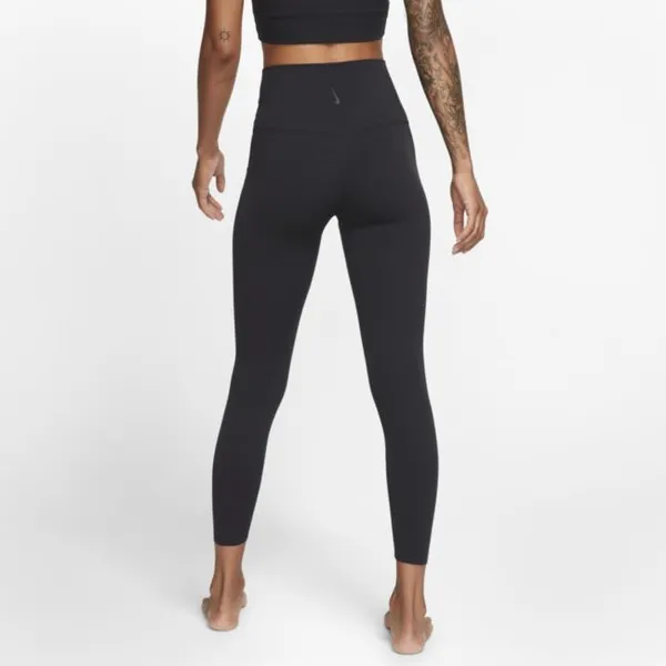 Damskie legginsy 7/8 z wysokim stanem Infinalon Nike Yoga Luxe - Czerń