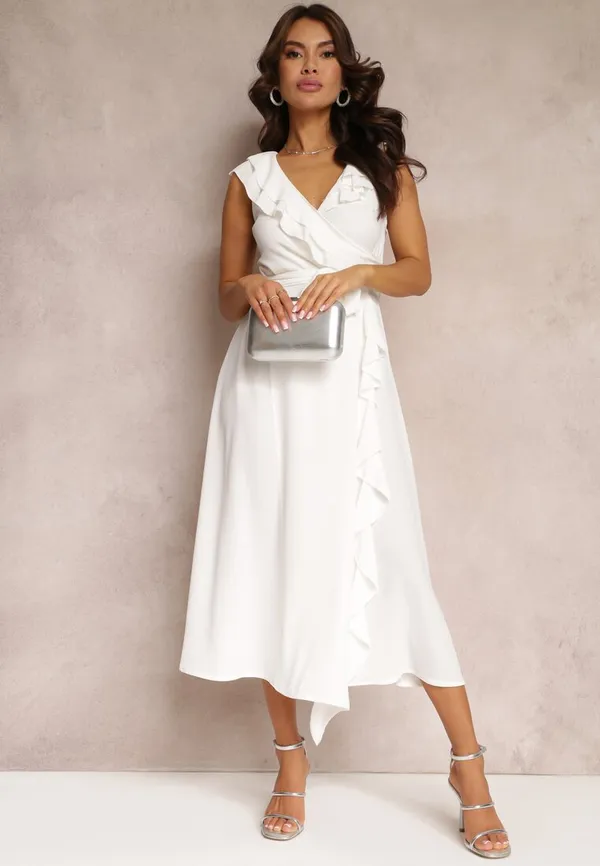 Biała Sukienka Aeritrite