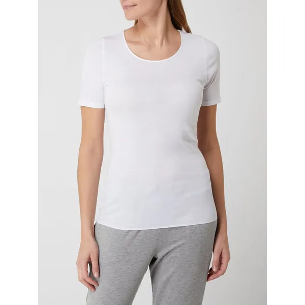 Hanro T-shirt z bawełny model ‘Cotton Seamless’