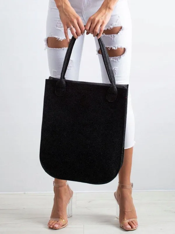 Pojemna torebka damska shopper bag filcowa A4