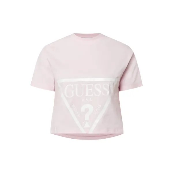 Guess Activewear T-shirt o pudełkowym kroju z bawełny ekologicznej