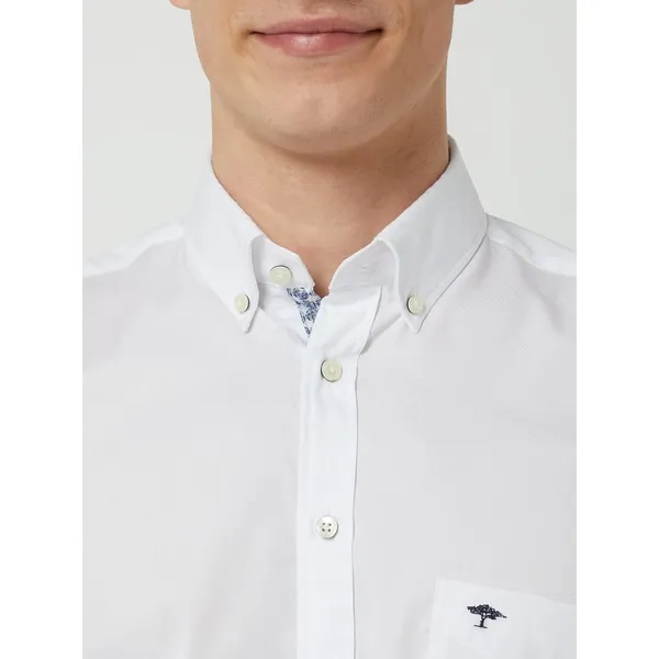 Fynch-Hatton Koszula casualowa o kroju regular fit z bawełny z krótkim rękawem