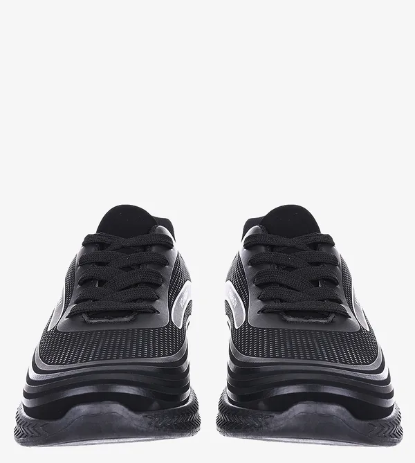 Czarne buty sportowe sznurowane Casu 20Y03/G