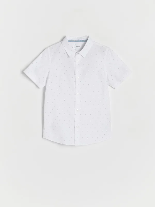 Koszula w drobny wzór - Biały
