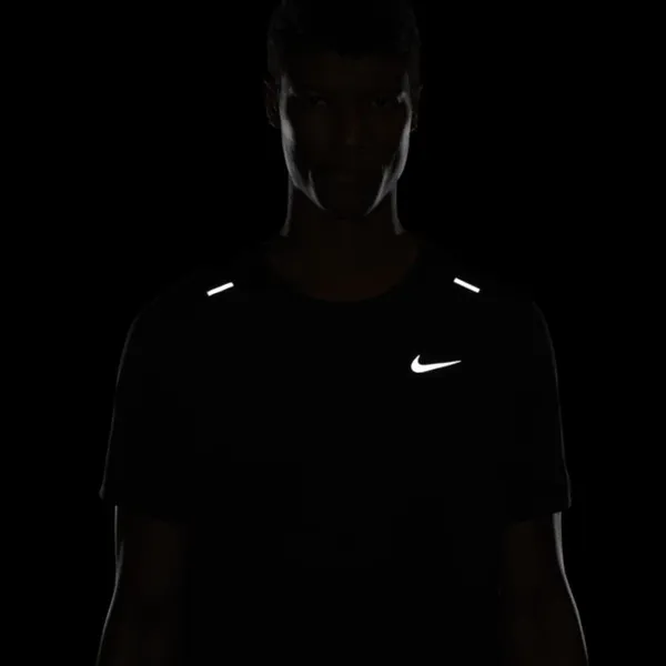 Męska koszulka z krótkim rękawem do biegania Nike Dri-FIT Rise 365 - Czerń