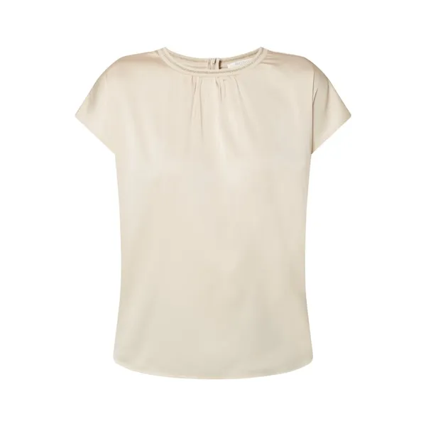BETTY & CO WHITE Bluzka z przodem w kontrastowym kolorze