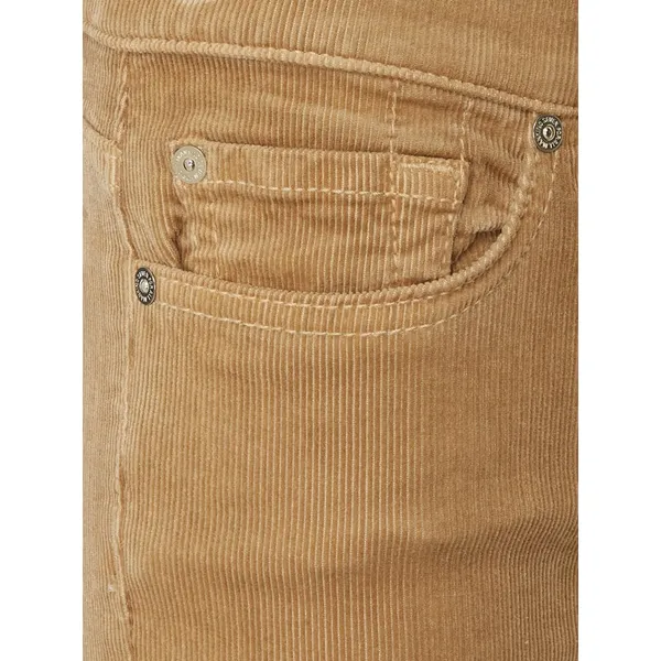 7 For All Mankind Spodnie sztruksowe nad kostkę z detalami z logo model ‘Roxanne’