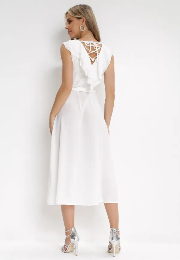 Biała Sukienka Mellothee