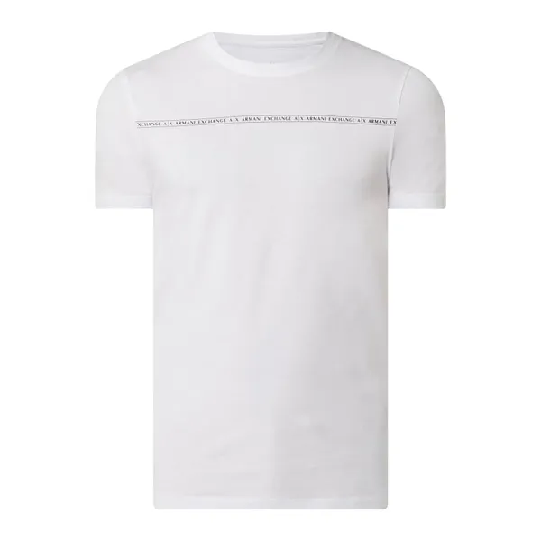 ARMANI EXCHANGE T-shirt z o kroju slim fit z nadrukiem z logo