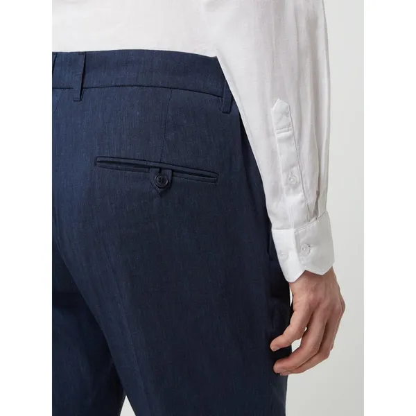 Drykorn Spodnie do garnituru o kroju slim fit z mieszanki lnu model ‘Care’