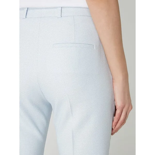 HUGO Spodnie materiałowe z tkanym wzorem model ‘Herila’