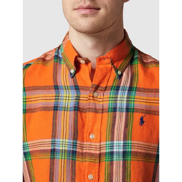 Polo Ralph Lauren Koszula casualowa o kroju custom fit z lnu