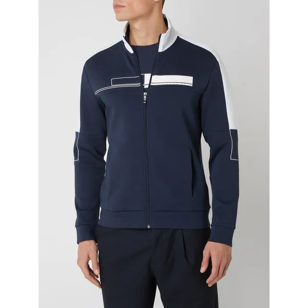 BOSS Athleisurewear Bluza rozpinana z logo model ‘Skaz’